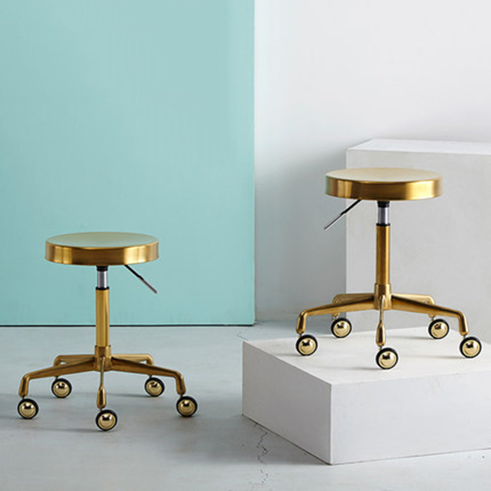 Stainless Steel Swivel Beauty Stool for Professional Hairdressers