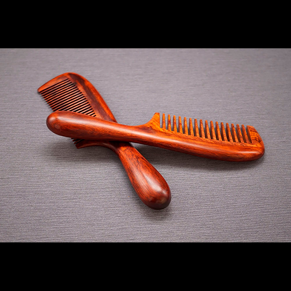 African Rosewood Luxury Massage Comb for Health and Hair Therapy