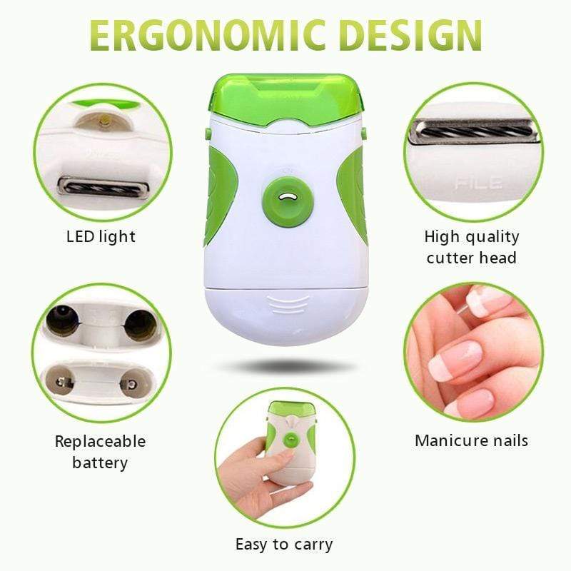 Electric Nail Care System - Safe and Easy Trimming & Filing