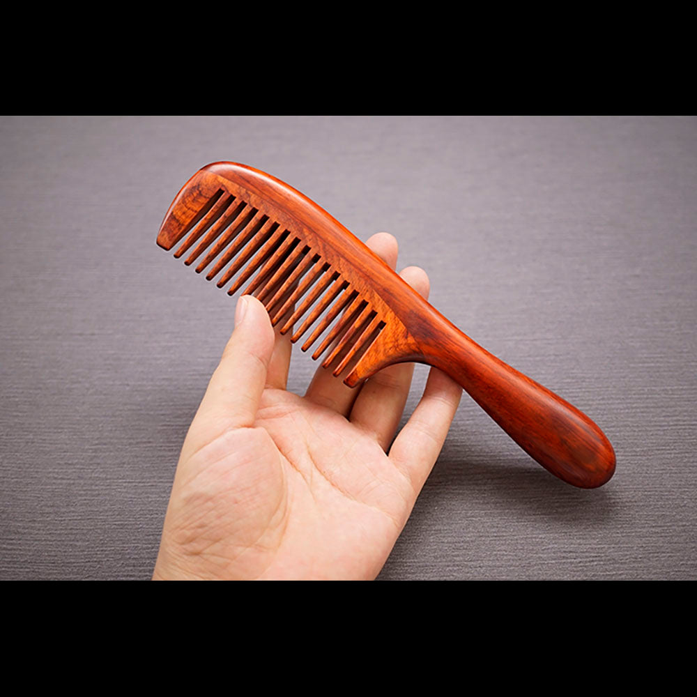 African Rosewood Luxury Massage Comb for Health and Hair Therapy