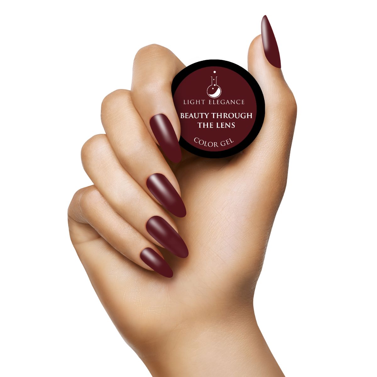 Luxurious Burgundy Gel for Opaque Nails