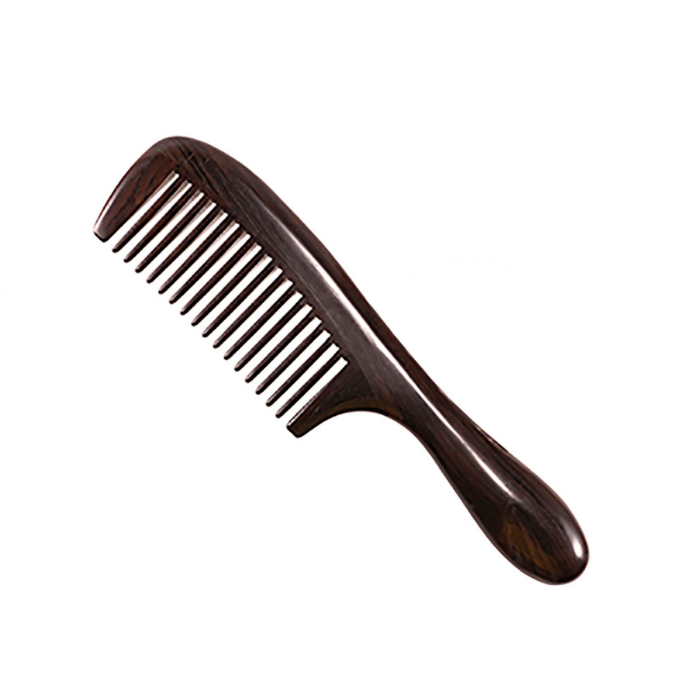 African Blackwood Handcrafted Massage Comb for Health Hair Therapy