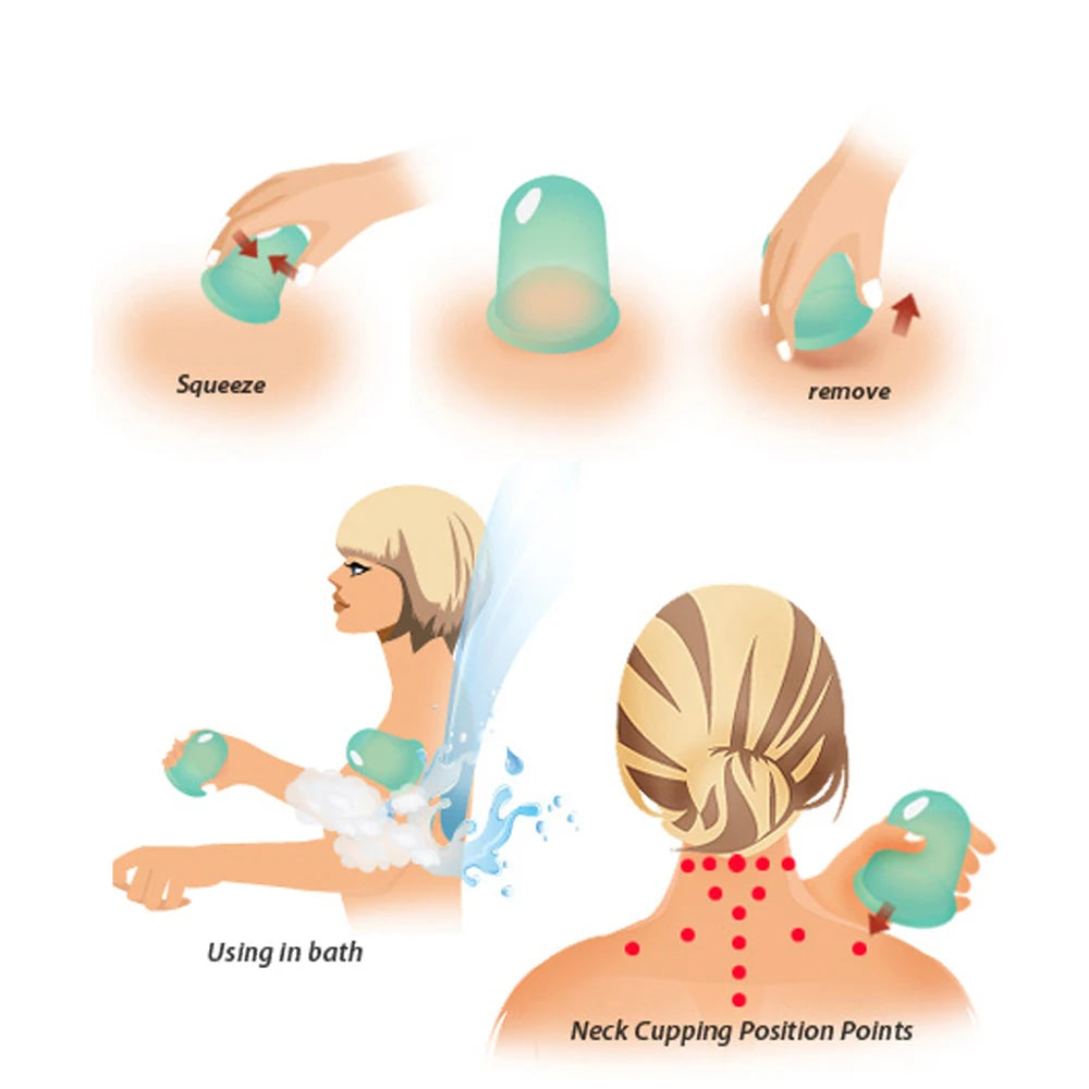 Silicone Cupping Massager for Home Spa and Skincare