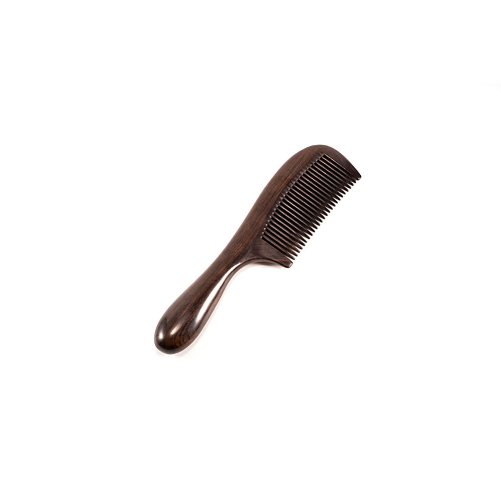 African Blackwood Handcrafted Massage Comb for Health Hair Therapy