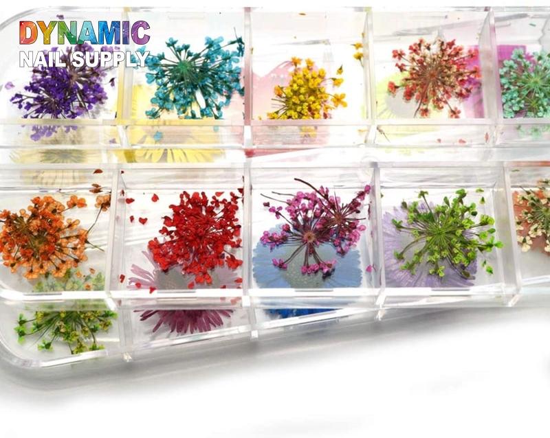 Exquisite 3D Dried Flower Nail Art Stickers