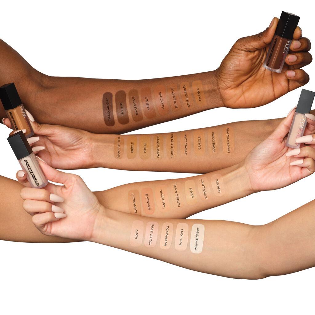 HUDA BEAUTY #FAUXFILTER LUMINOUS MATTE BUILDABLE COVERAGE CREASE PROOF CONCEALER (Honey)