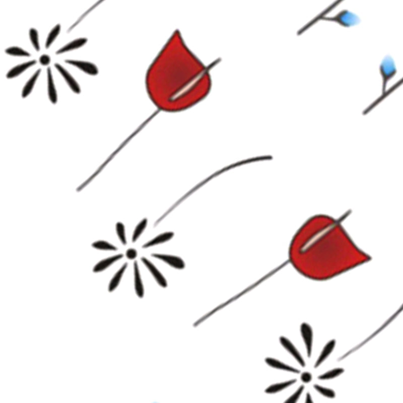 Simple Black Jewelry Flower Water Decals Transfer Nail Art Stickers