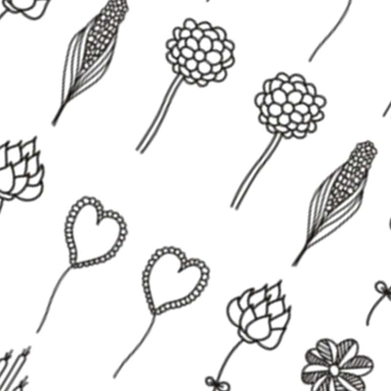 Simple Black Jewelry Flower Water Decals Transfer Nail Art Stickers