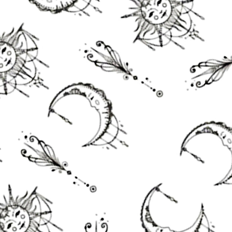 Simple Black Jewelry Flower Water Decals Transfer Nail Art Stickers