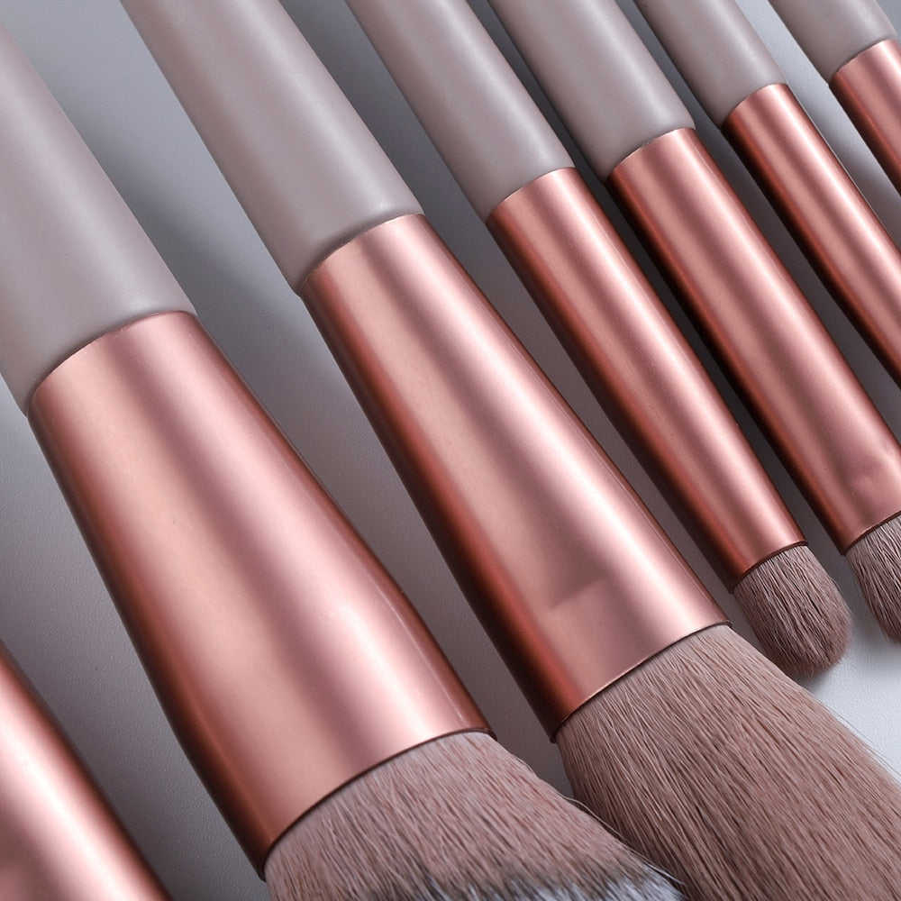 13pcs Professional Natural Hair Makeup Brushes Set for All Beauty Needs