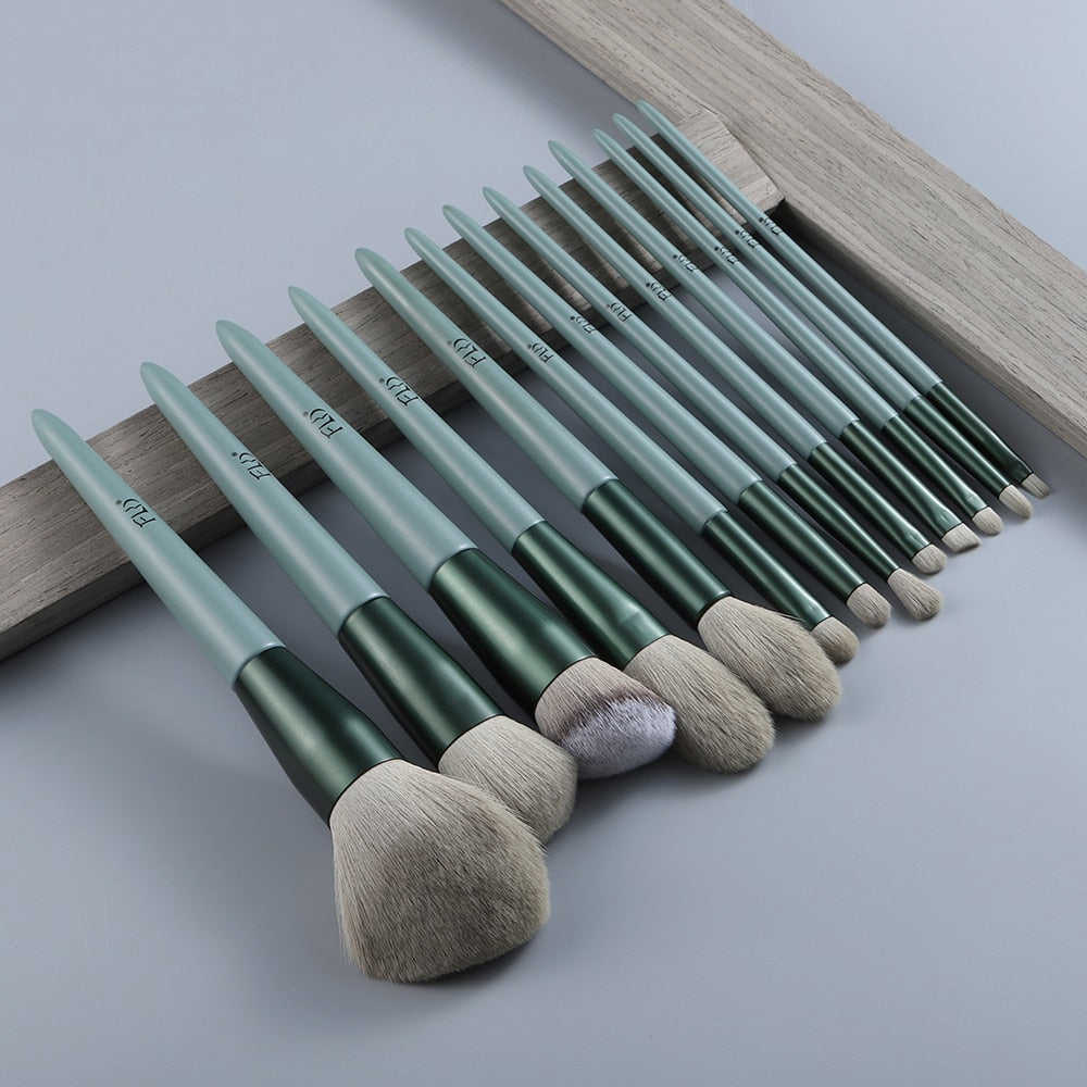 13pcs Professional Natural Hair Makeup Brushes Set for All Beauty Needs