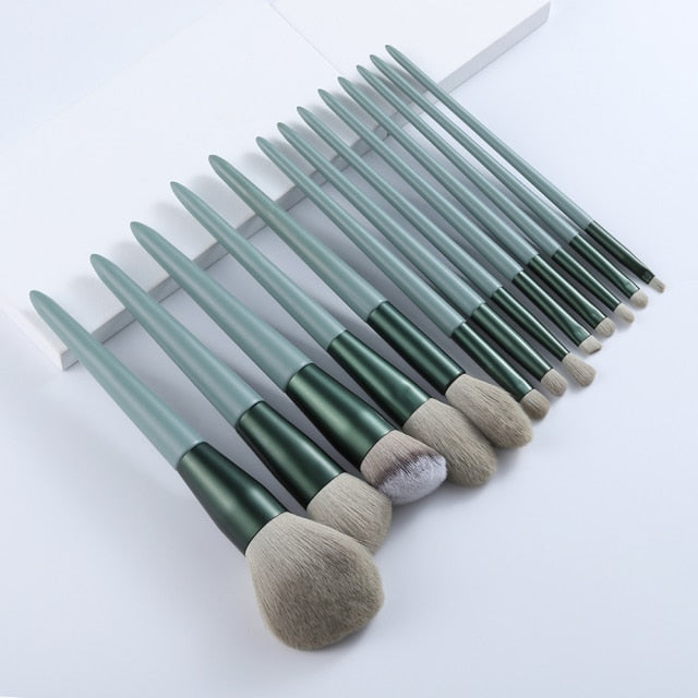 13pcs Professional Natural Hair Makeup Brushes Set for All Beauty Needs