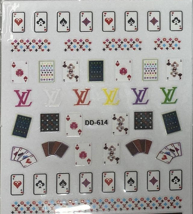 3D Luxury Designer LOGO Nail Stickers - Collection