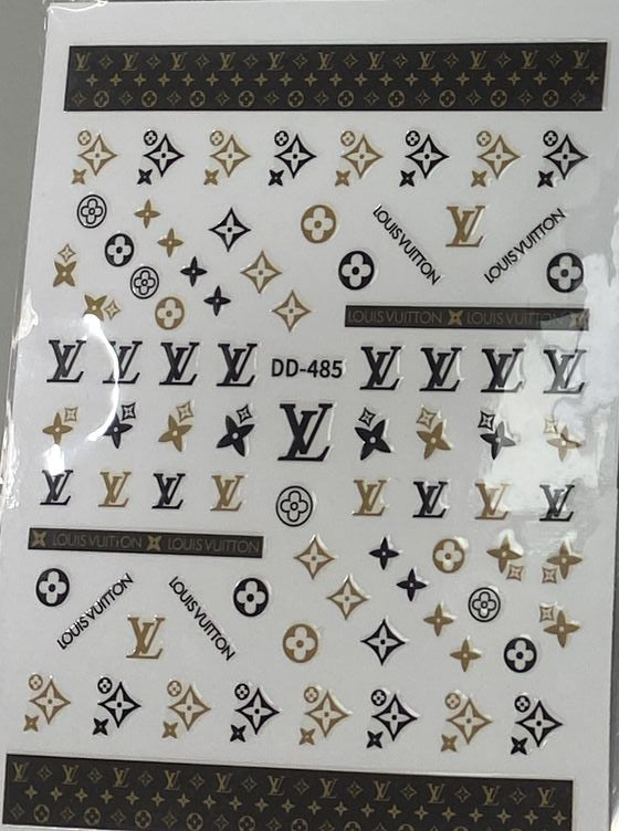 3D Luxury Designer LOGO Nail Stickers - Collection