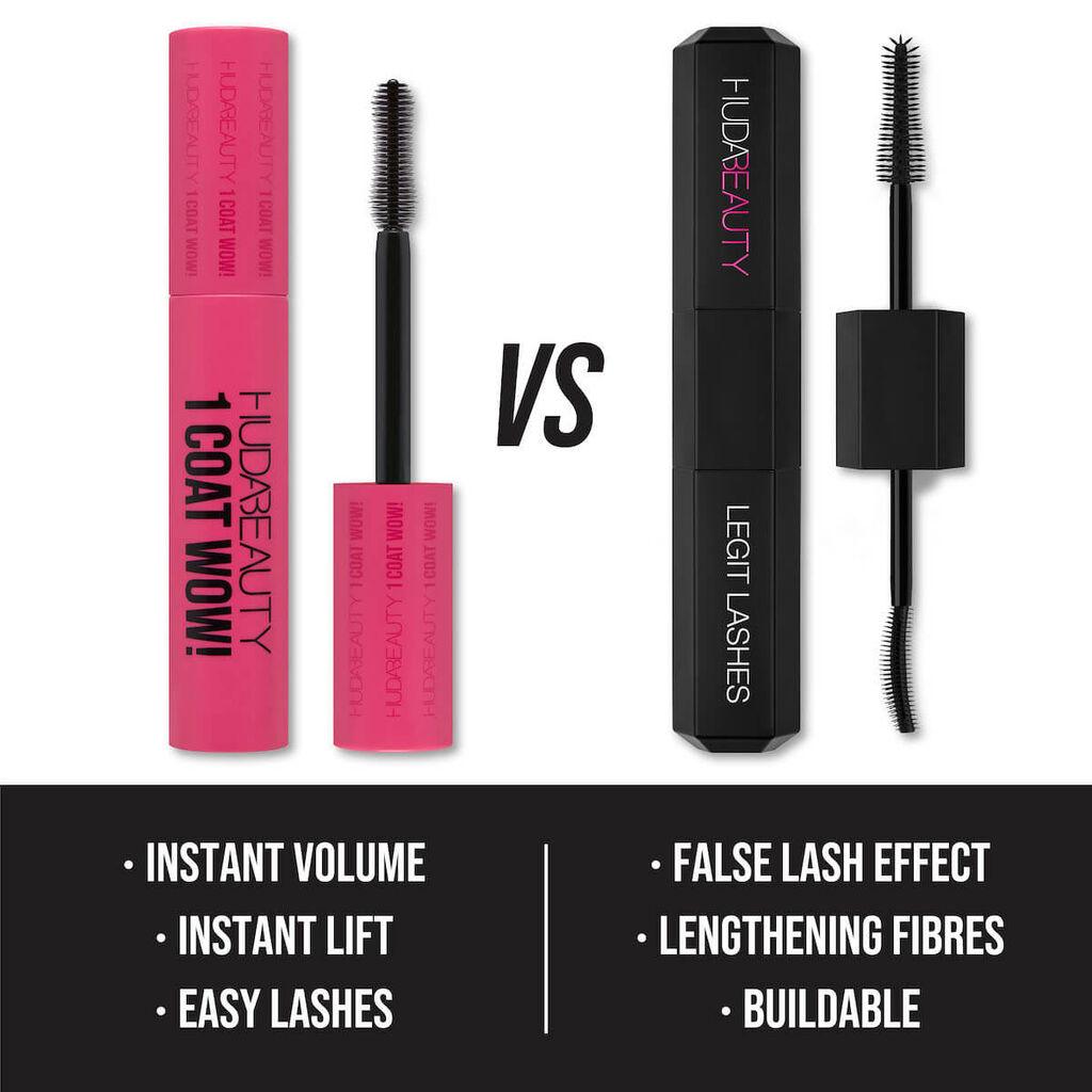 HUDA BEAUTY 1 COAT WOW! EXTRA VOLUMIZING AND LIFTING MASCARA