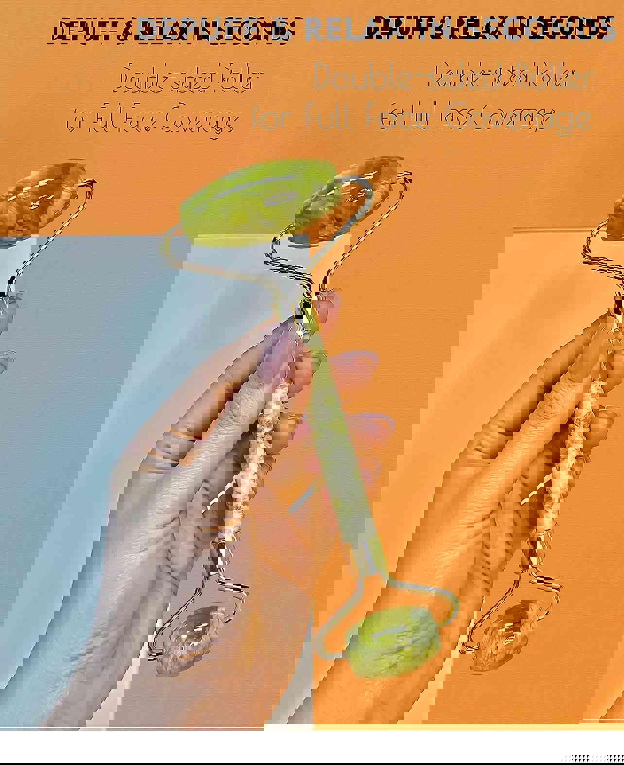 Natural Jade Face Roller - Anti-Aging & Skin Rejuvenation Tool