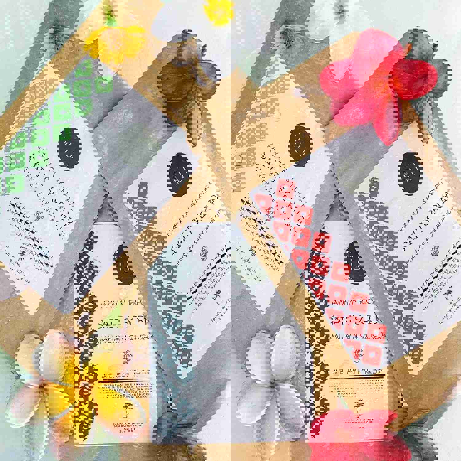 Hawaiian Skincare Salt Scrub - Mandarin + Activated Coconut Charcoal 3.5oz