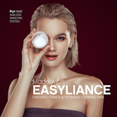 Pur-Well Living Ageless Skincare System (Facial Cleanser, Eye Cream, Moisturizer)