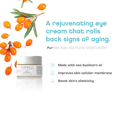 Pur-Well Living Ageless Skincare System (Facial Cleanser, Eye Cream, Moisturizer)