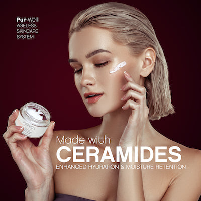 Pur-Well Living Ageless Skincare System (Facial Cleanser, Eye Cream, Moisturizer)