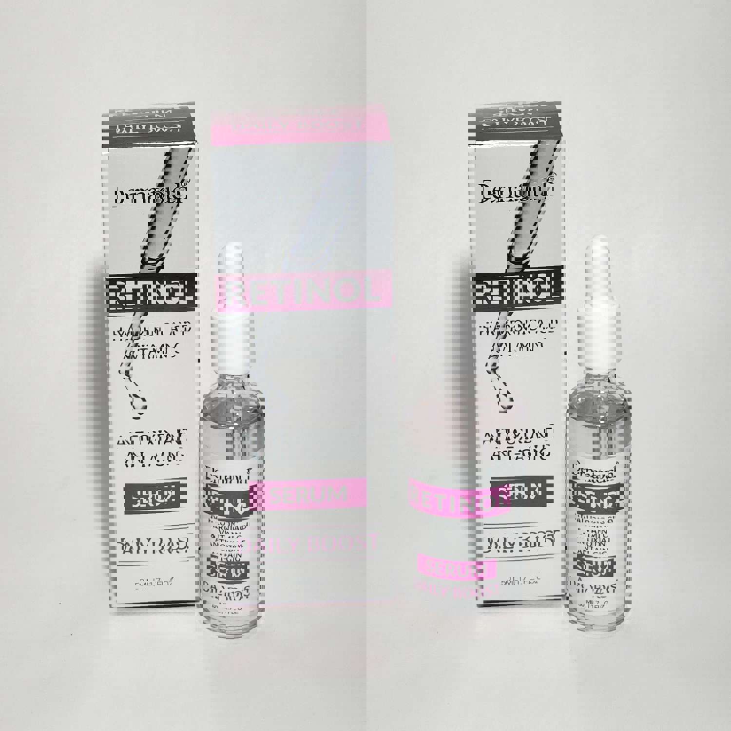 Dermatouch Retinol Hyaluronic Acid & Vitamin C Anti-aging Face Serum 1.6 oz