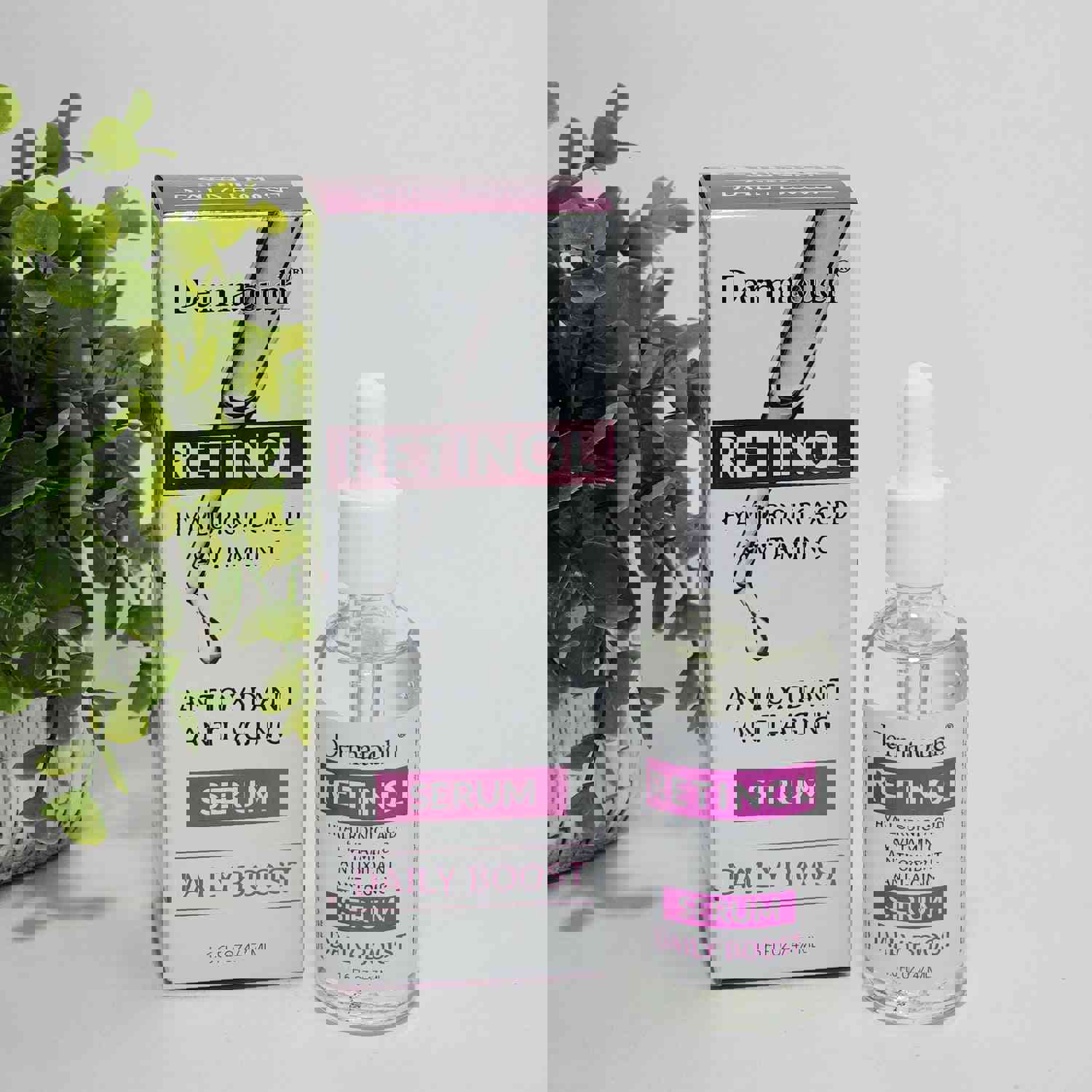 Dermatouch Retinol Hyaluronic Acid & Vitamin C Anti-aging Face Serum 1.6 oz