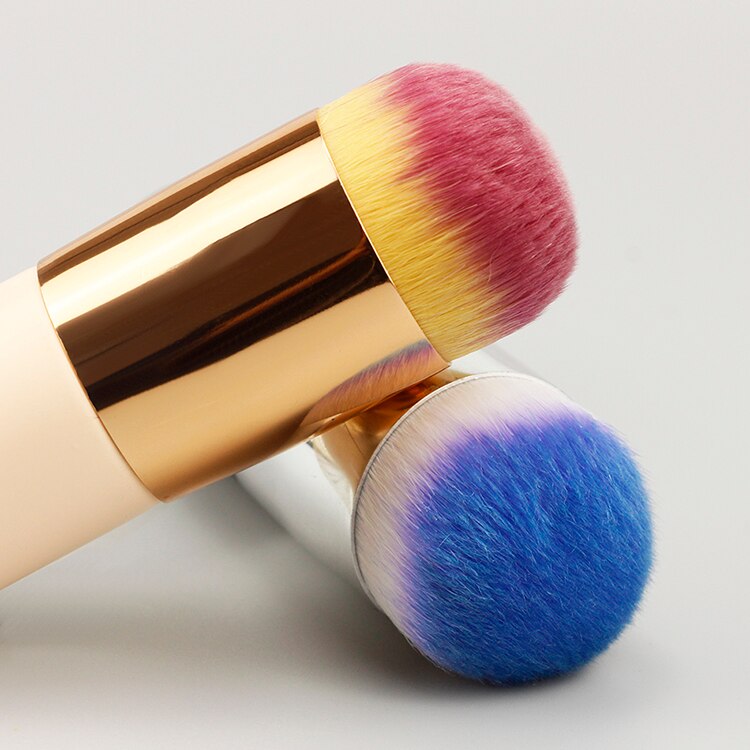 Professional Chubby Pier Foundation Flat Cream Makeup Brushes Set - 19 Pieces