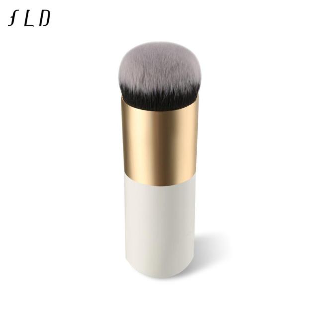 Professional Chubby Pier Foundation Flat Cream Makeup Brushes Set - 19 Pieces