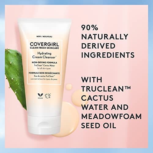 COVERGIRL Clean Fresh Skincare Hydrating Cream Cleanser (Pack of 2)