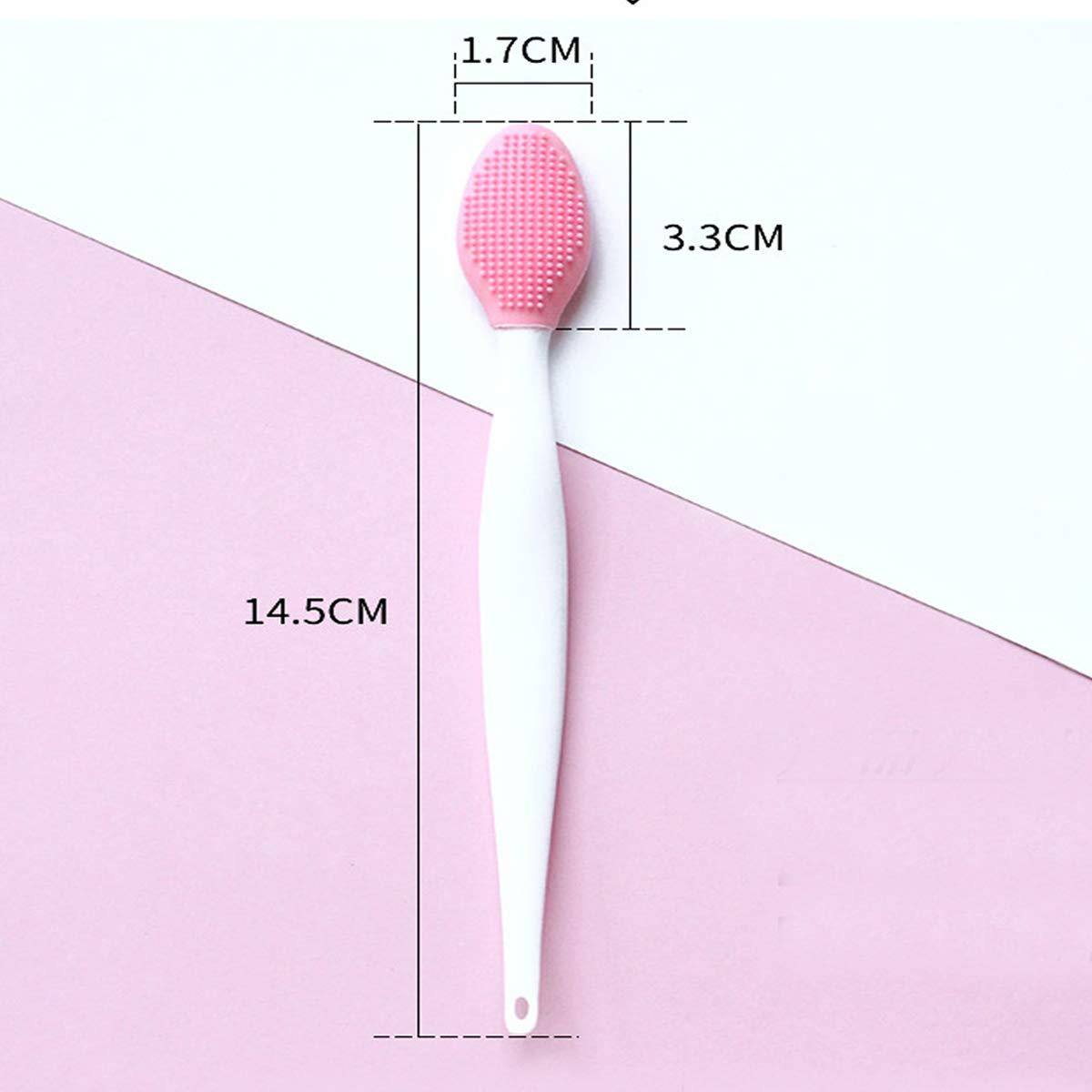 2 in 1 Double-Sided Silicone Lip Scrub Brush (4PCS) for Smoother Lips | Habbie Beauty