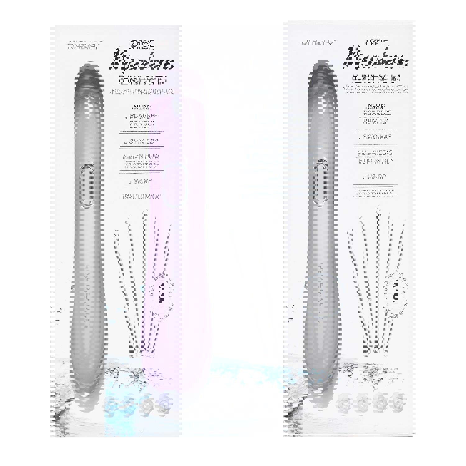 Tru Beauty Microderm Blemish System Pore Vacuum & Blackhead Tools