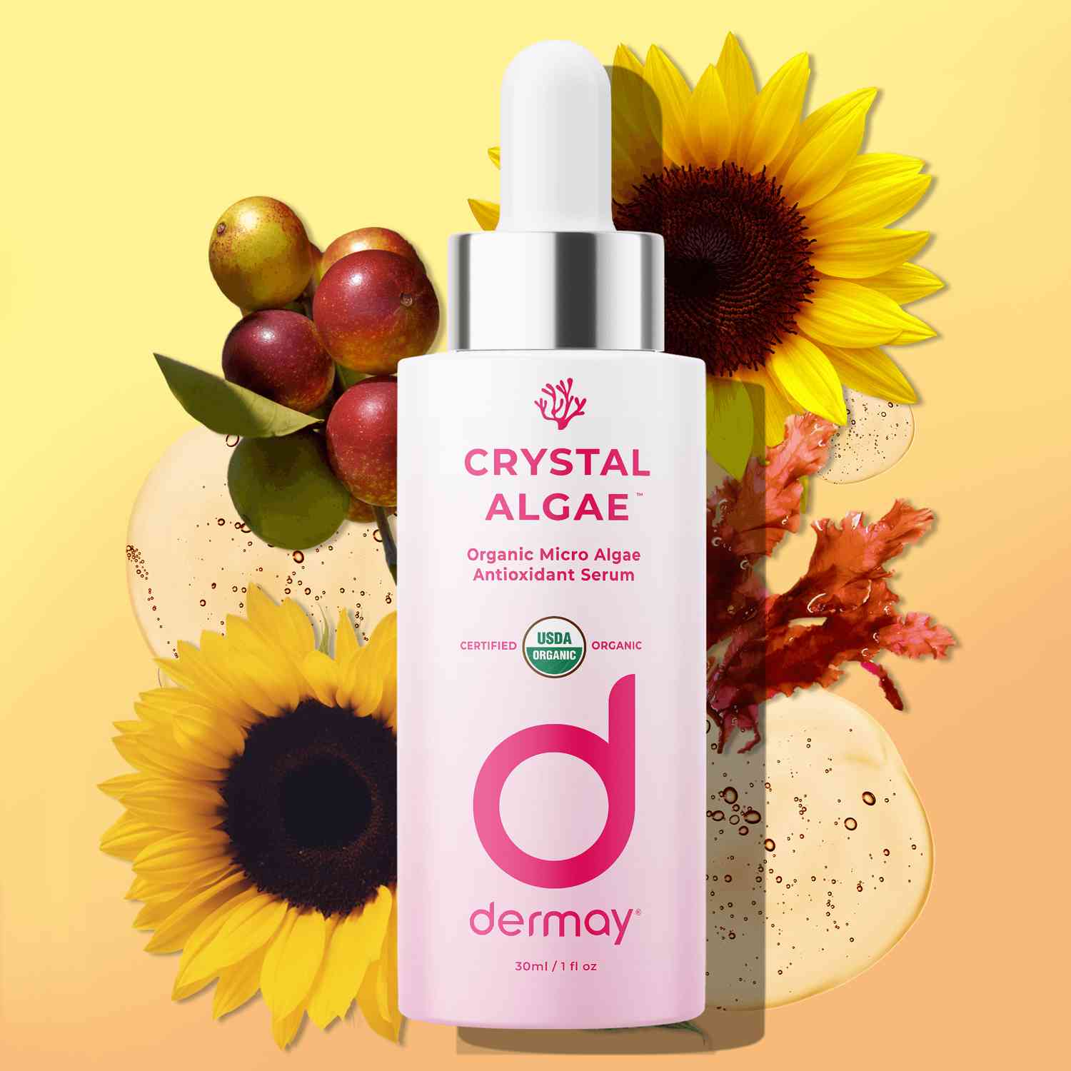 CRYSTAL ALGAE™ - Organic Micro Algae Anti Aging Antioxidant Serum