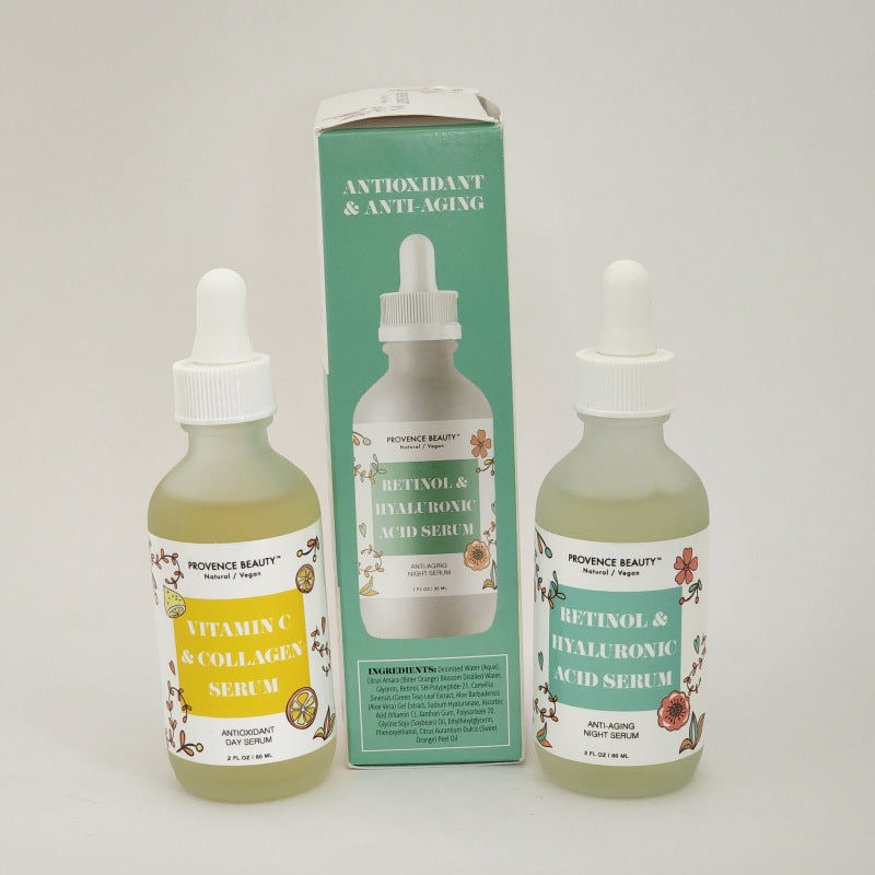 Provence Beauty Day + Night Dual Pack Antioxidant & Anti-aging Face Serum Vegan