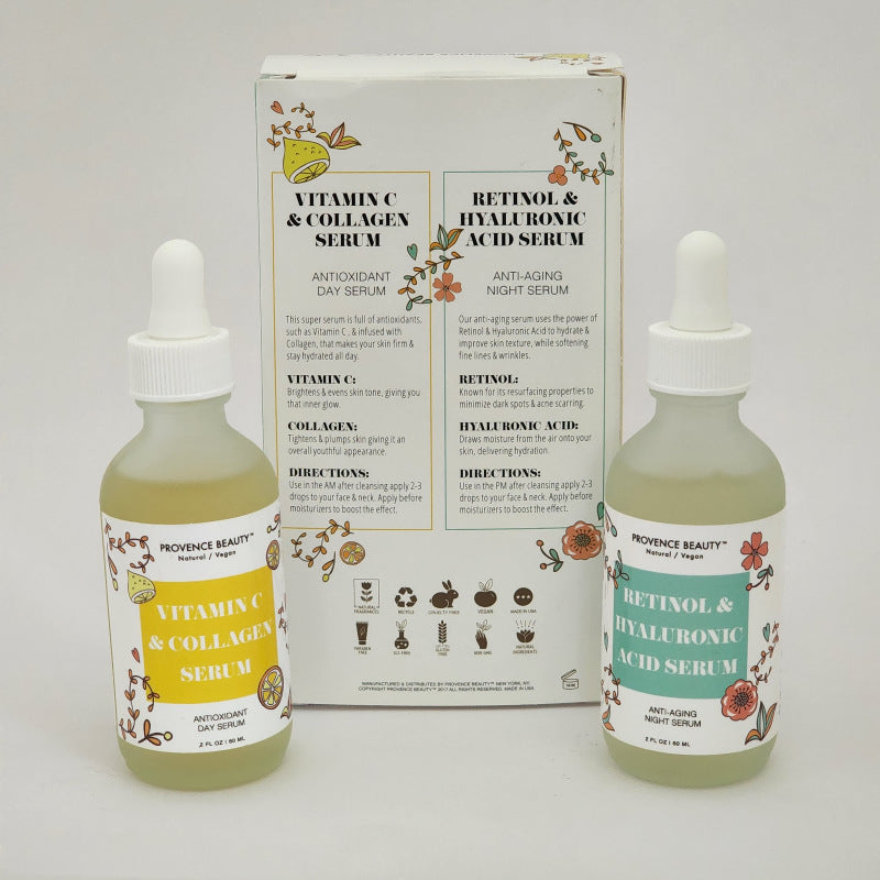 Provence Beauty Day + Night Dual Pack Antioxidant & Anti-aging Face Serum Vegan
