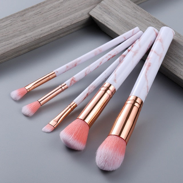 5/15Pcs Makeup Brushes Tool Set for Cosmetic Powder, Eye Shadow, Foundation, and Blush Blending