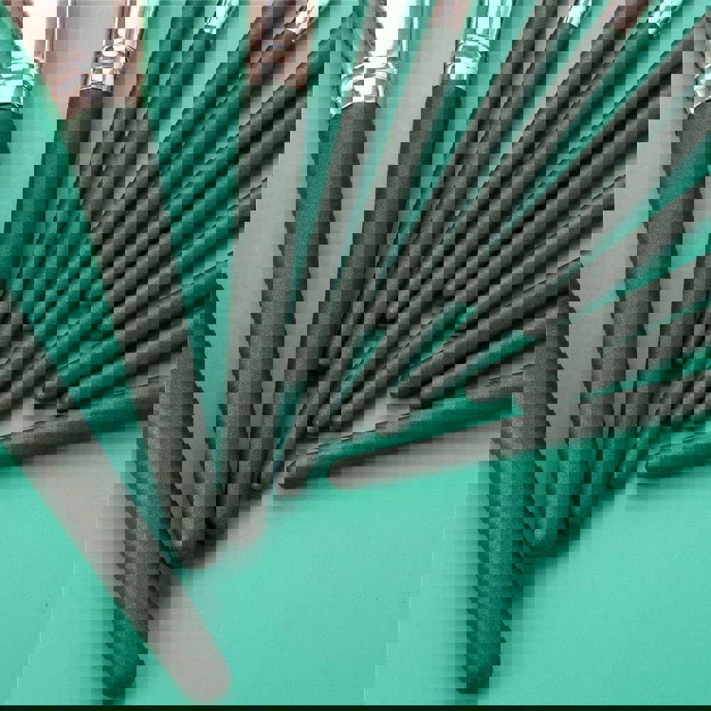 14pcs Professional Green Makeup Brushes Set - Soft Synthetic Hair for Flawless Makeup Application