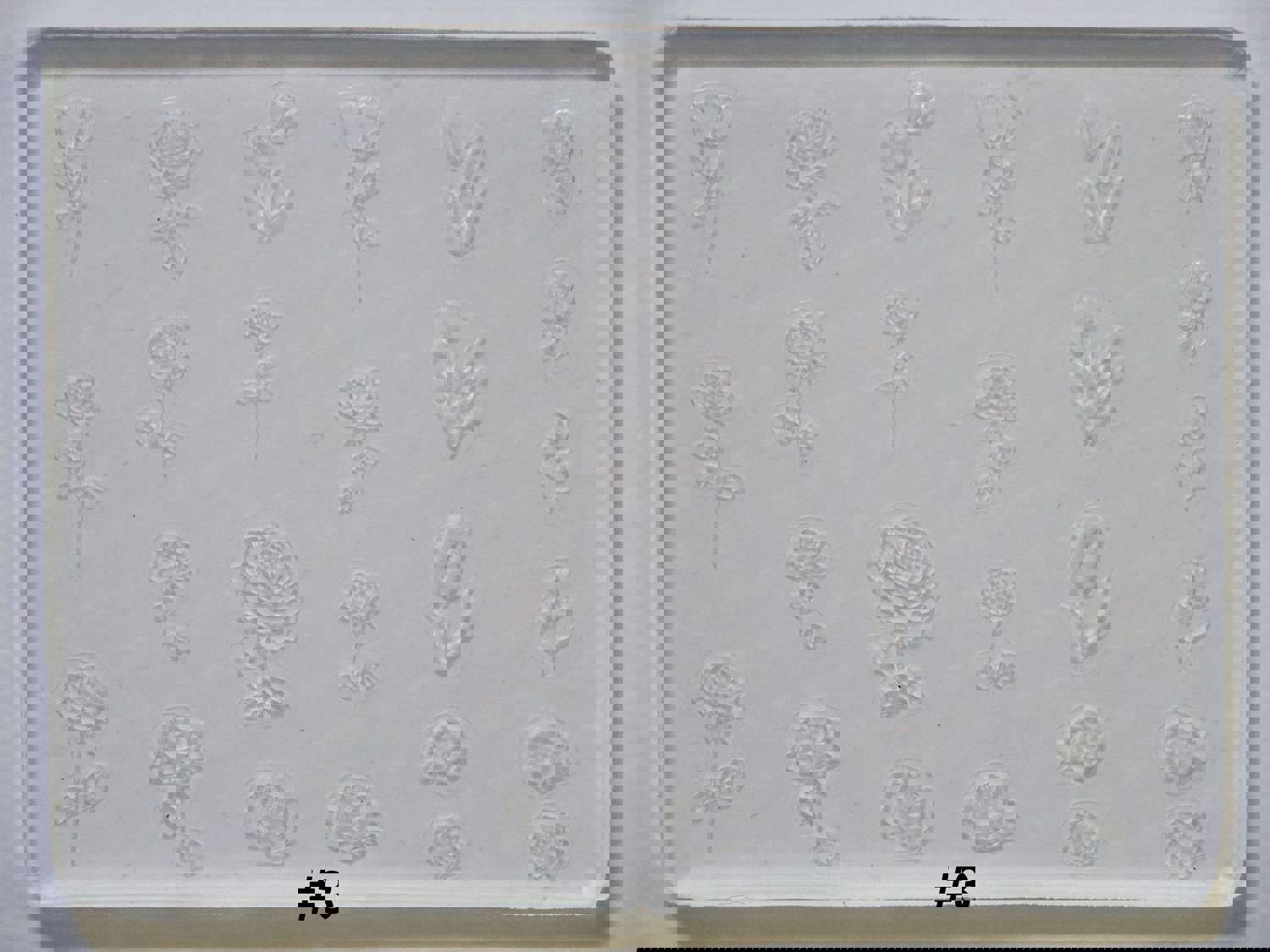 Flower Daisy Rose Tulip Silica Mould for Nail Art DIY Decal Design