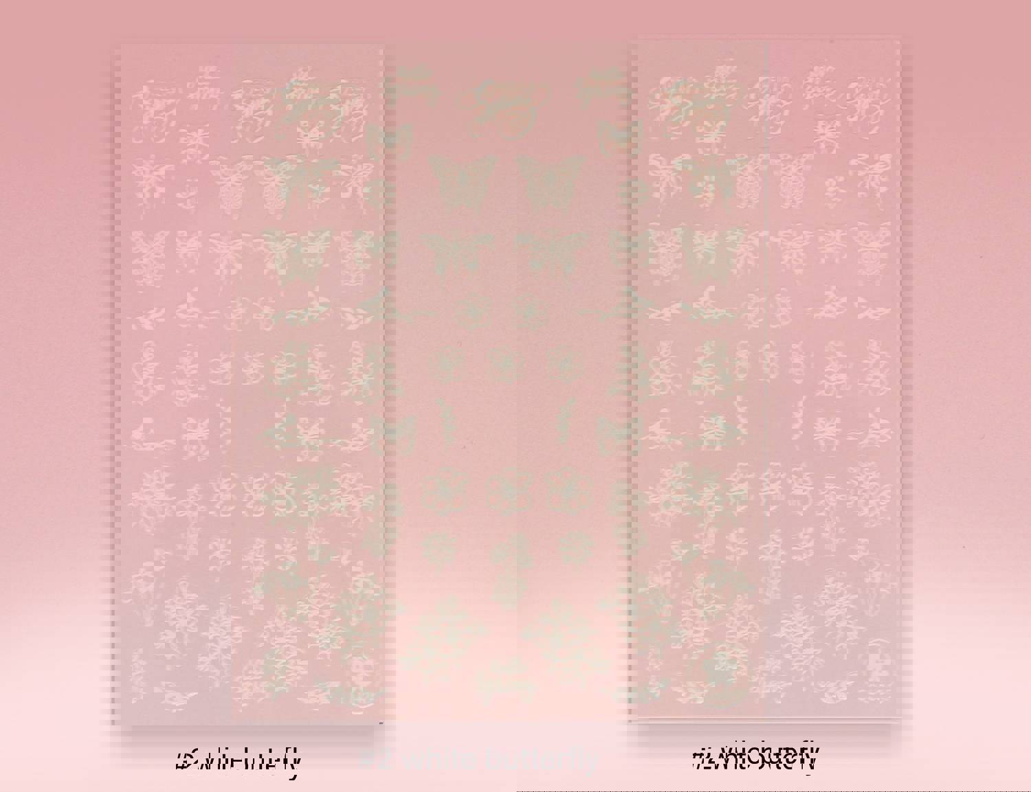 Butterflies Floral & Fairy Tale Unicorn Star Nail Stickers - Self Adhesive Decals