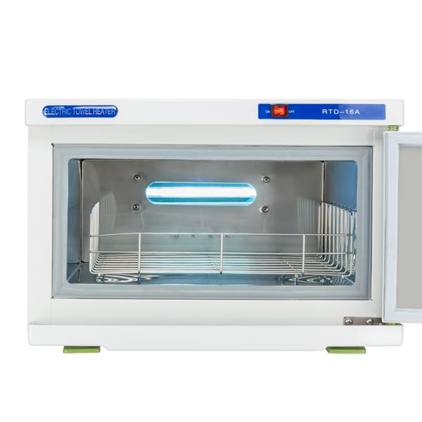 UV & Heating 16L Towel Tool Sterilizer Warmer Cabinet for Spa, Salon, and Home Use