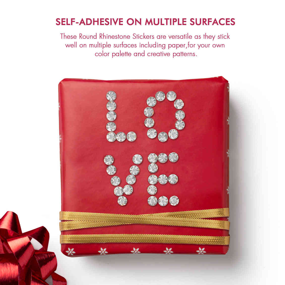 Nicpro Self-Adhesive Rhinestone Stickers - 4125 Pieces in 25 Colors & 3 Sizes for Nail, Crafts, Festival, and Makeup