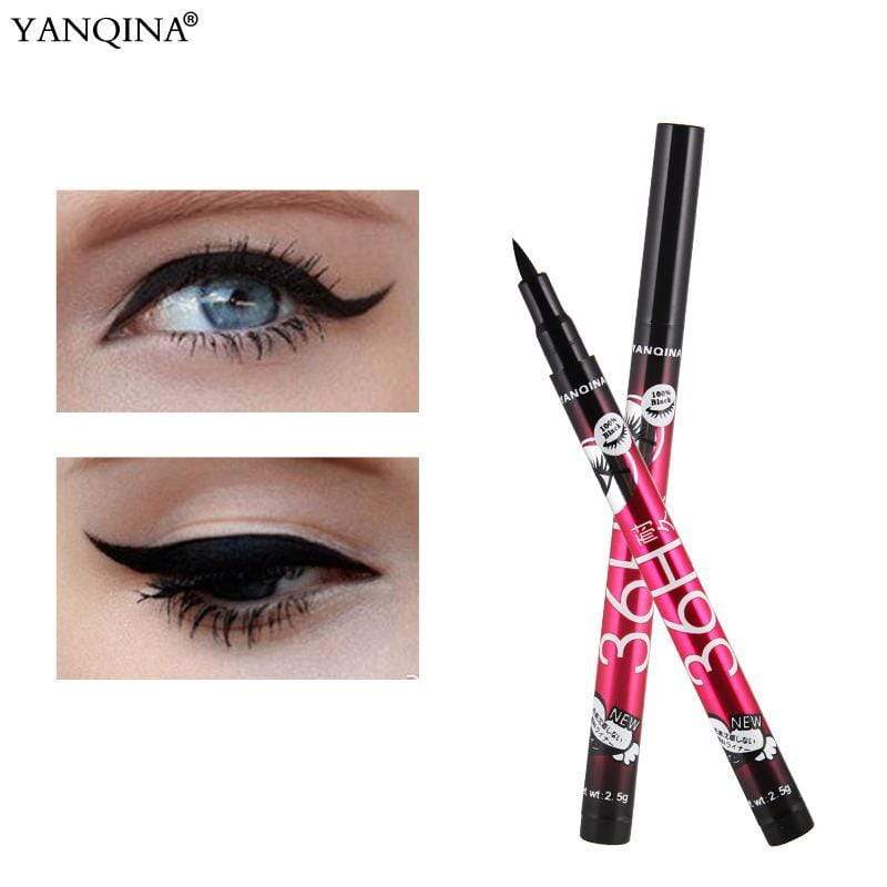 YANQINA 36H Waterproof Black Liquid Eyeliner Pencil - Smudge Proof & Long-lasting