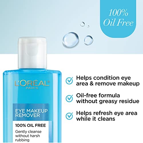 L'Oreal Paris Dermo-Expertise Oil-Free Eye Makeup Remover, Gentle & Refreshing, 4 fl. oz.