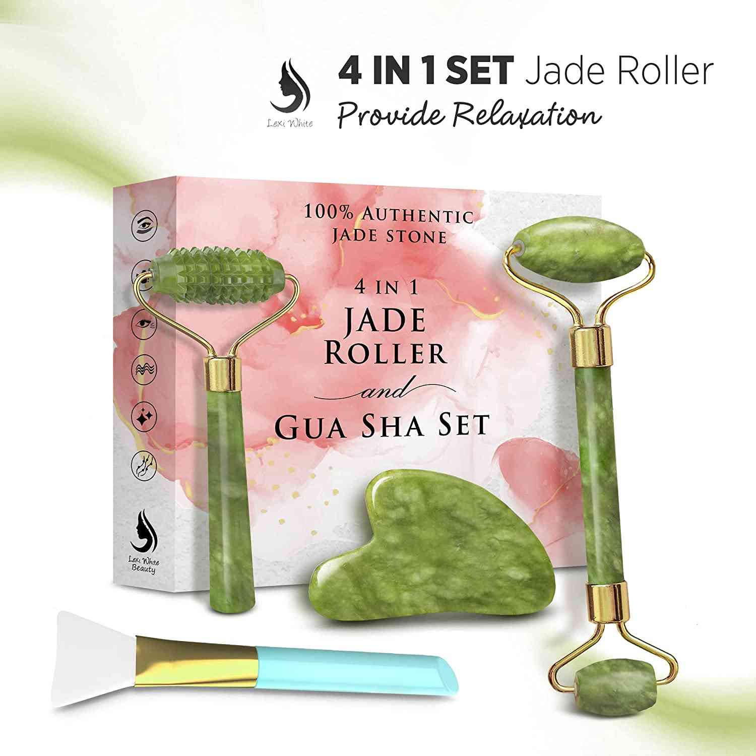 Jade Roller for Face Skin Care and Beauty Enhancement