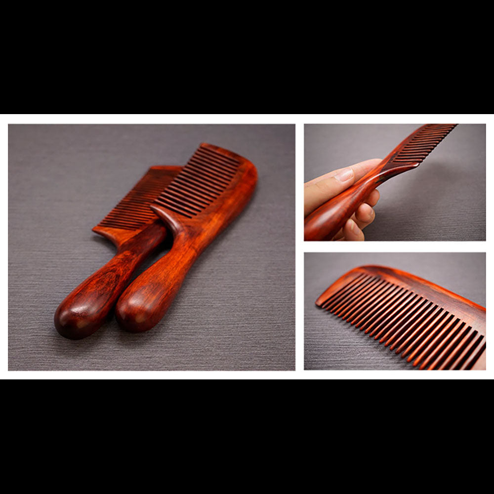 African Rosewood Luxury Massage Comb for Health and Hair Therapy