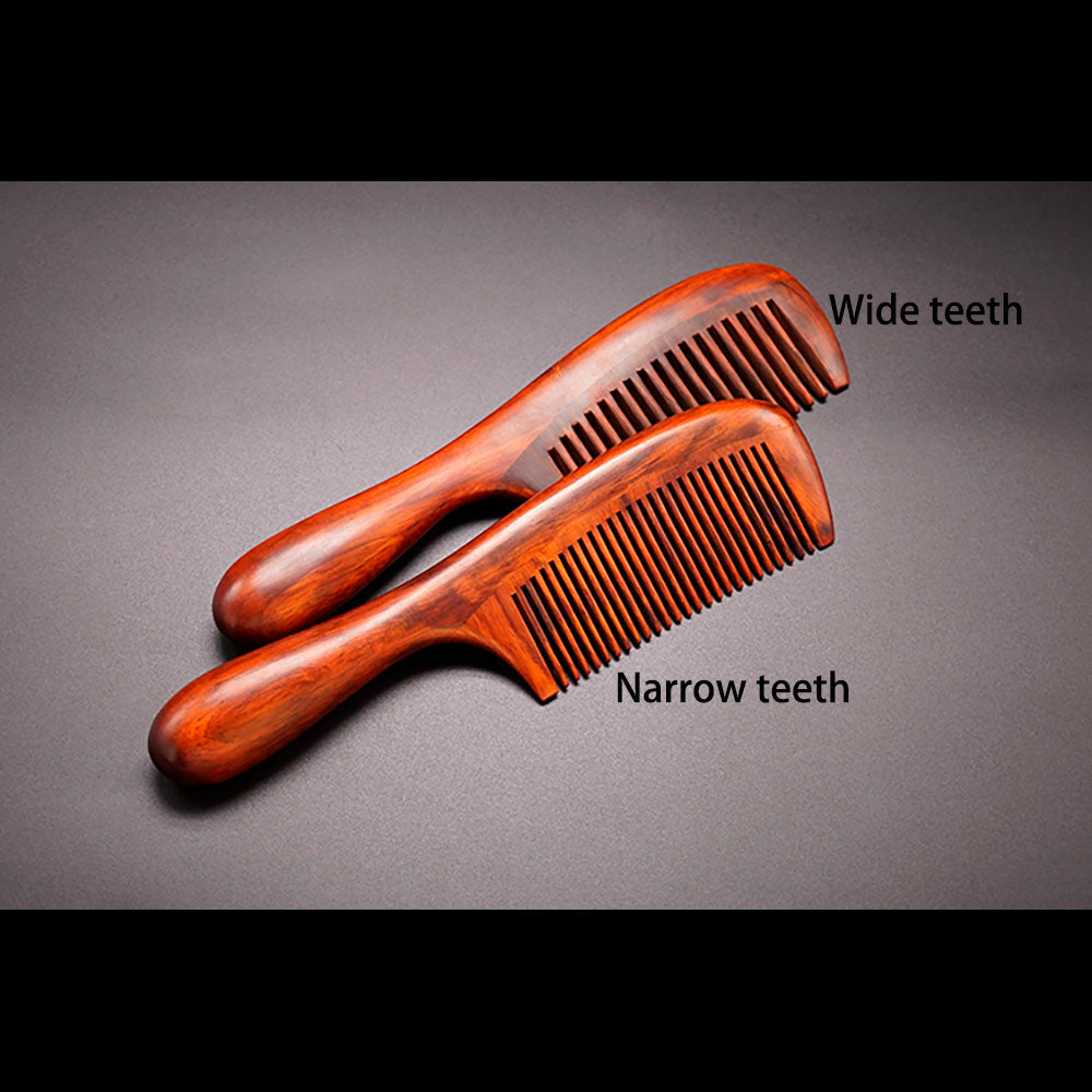 African Rosewood Luxury Massage Comb for Health and Hair Therapy