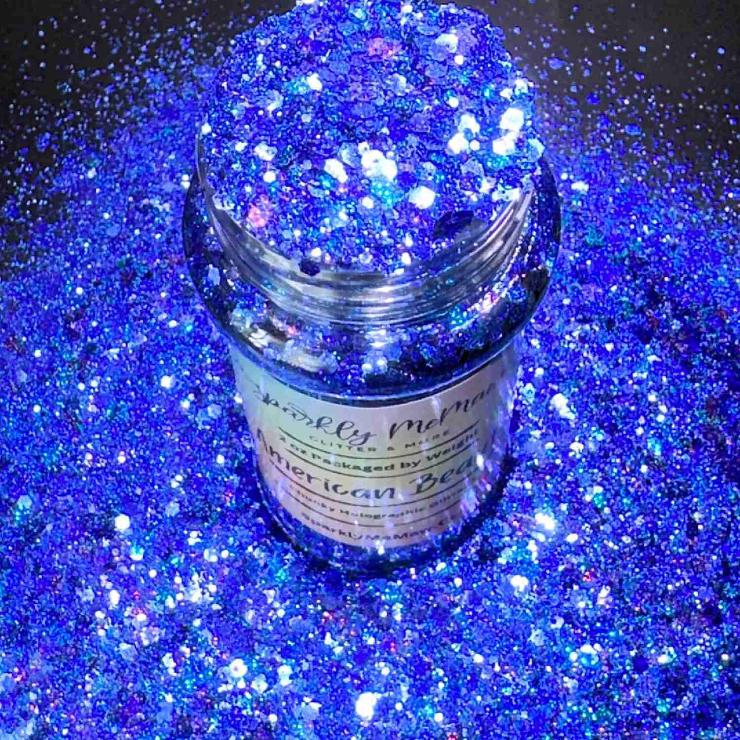 Shimmering Holographic Glitter Mix - 2 oz Shaker Jar